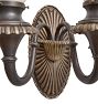 Pair of Vintage Classical Revival 3-Light Tall Wall Sconces in Cast Brass