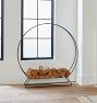 Round Hoop Fireplace Log Holder