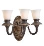 Pair of Vintage Classical Revival 3-Light Tall Wall Sconces in Cast Brass