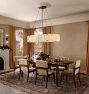 Willamette 60" Linear Chandelier, Champagne Glass