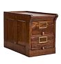 Vintage 2 Drawer File Cabinet in Quartersawn Oak