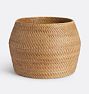 Open Box: Rinna Rattan Round Basket, 22"D x 16"H - Natural