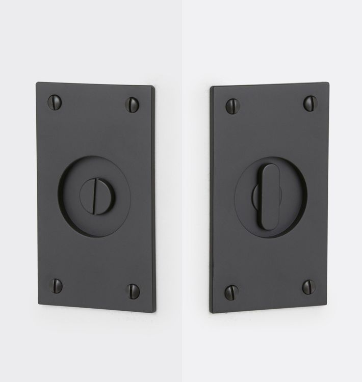 Tabor Pocket Door Set, Privacy - Oil-Rubbed Bronze