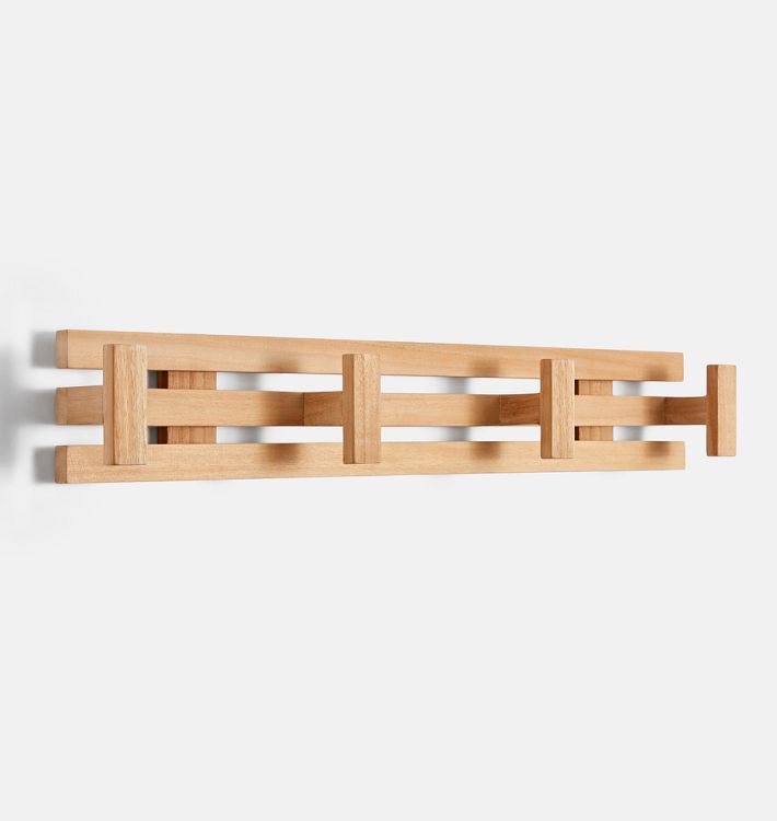 Adela Teak Hook Rack - 24"