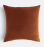OPEN BOX Italian Velvet Pillow Cover - Rust - 24"x24"