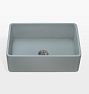 Fiamma Fireclay Single Farmhouse Apron Kitchen Sink - 30" x 20" - Gray