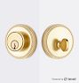 Lachlan Exterior Deadbolt, LevelLock - Aged Brass