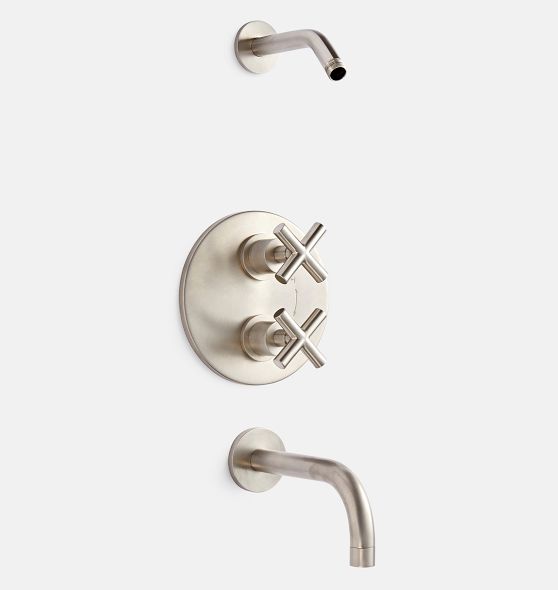 J・W・ウォーターハウス Waterhouse Cross Handle Widespread Bathroom Faucet