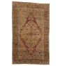 Vintage Turkish Hand-Knotted Area Rug in Rich Earth Tones