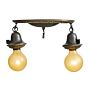 Vintage Flush Classical Revival 2 Light