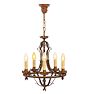 Vintage 5-Light Classical Revival Candle Chandelier