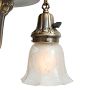 Vintage Classical Revival 3-Light Pan Chandelier with Turnkey Sockets