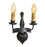 Vintage Romance Revival Double-Candle Sconce