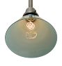 Vintage Traditional Pendant with Green Projection Shade