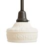 Vintage Traditional Pendant with Pressed Shade