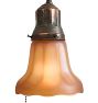 Vintage Victorian 2-Light Copper Flashed Semi-Flush Mount