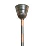 Vintage Victorian 3-Arm Electric Copper Flashed Chandelier