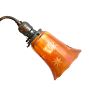 Vintage Victorian 3-Arm Electric Copper Flashed Chandelier