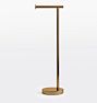 Riley Standing Toilet Paper Holder, Heritage Brass