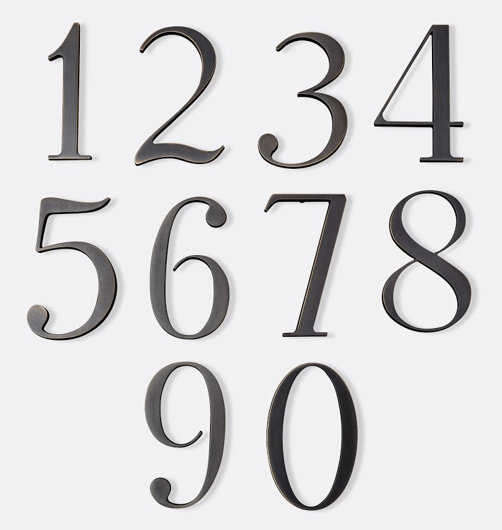 6&quot; Traditional House Numbers