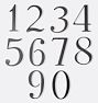 6&quot; Traditional House Numbers