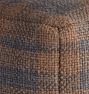 Plaid Wool Pouf