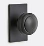 Rigdon Interior Door Set Rectangle Plate with Knob, Passage - Oil-Rubbed Bronze