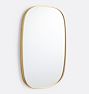 Open Box: Capsule Metal Framed Mirror, 24" x 36", French Cleat - Aged Brass