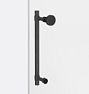 Sommerville Shower Door Pull, 8" x Knob - Oil-Rubbed Bronze