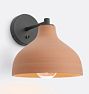 FOLK Abigail Soft Cone Sconce, Unglazed Toast