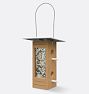 Tall Hopper Bird Feeder, Slatwood Teak Finish