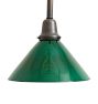 Pendant with Vintage Industrial Green Cone Shade