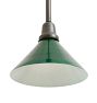 Pendant with Vintage Industrial Green Down Shade