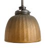 Vintage Industrial Pendant with Gold Mirror Shade