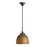 Pendant industrial mirror gold shade