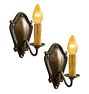 Pair of sconce classical revival candle