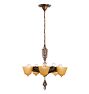Chandelier Art deco slipper 5 light