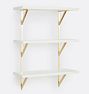 Multi Triple Shelf Set White Ash 1inx10inx24in CP