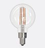 Bulbrite 4.5W LED G16 2700K Filament E12 Clear