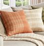 Plaid Striped Silk Pillow Cover