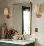 Rounded Rectangle Metal Framed Mirror