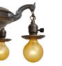Beautifully Highlighted Vintage Classical Revival 5 Light Pan Chandelier