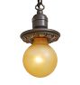 Delicate Vintage Classical Revival Flush Mount 2 Light Barebulb