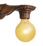 Vintage Classical Revival 2-Light Bare-Bulb Flush Mount