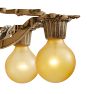 Vintage Classical Revival 5 Arm Bare Bulb Chandelier in Original Finish