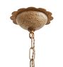 Vintage Classical Revival 5 Arm Bare Bulb Chandelier with Mottled Texture