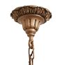 Vintage Classical Revival 5 Arm Cast Chandelier in Original Handpainted Finish