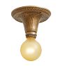Vintage Classical Revival Bare-Bulb Flush Mount