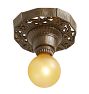 Vintage Classical Revival Bare-Bulb Flush-Mount