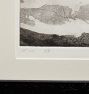 Vintage Etching of Scenic Landscape circa 1600s Framed